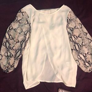 Snake skin top